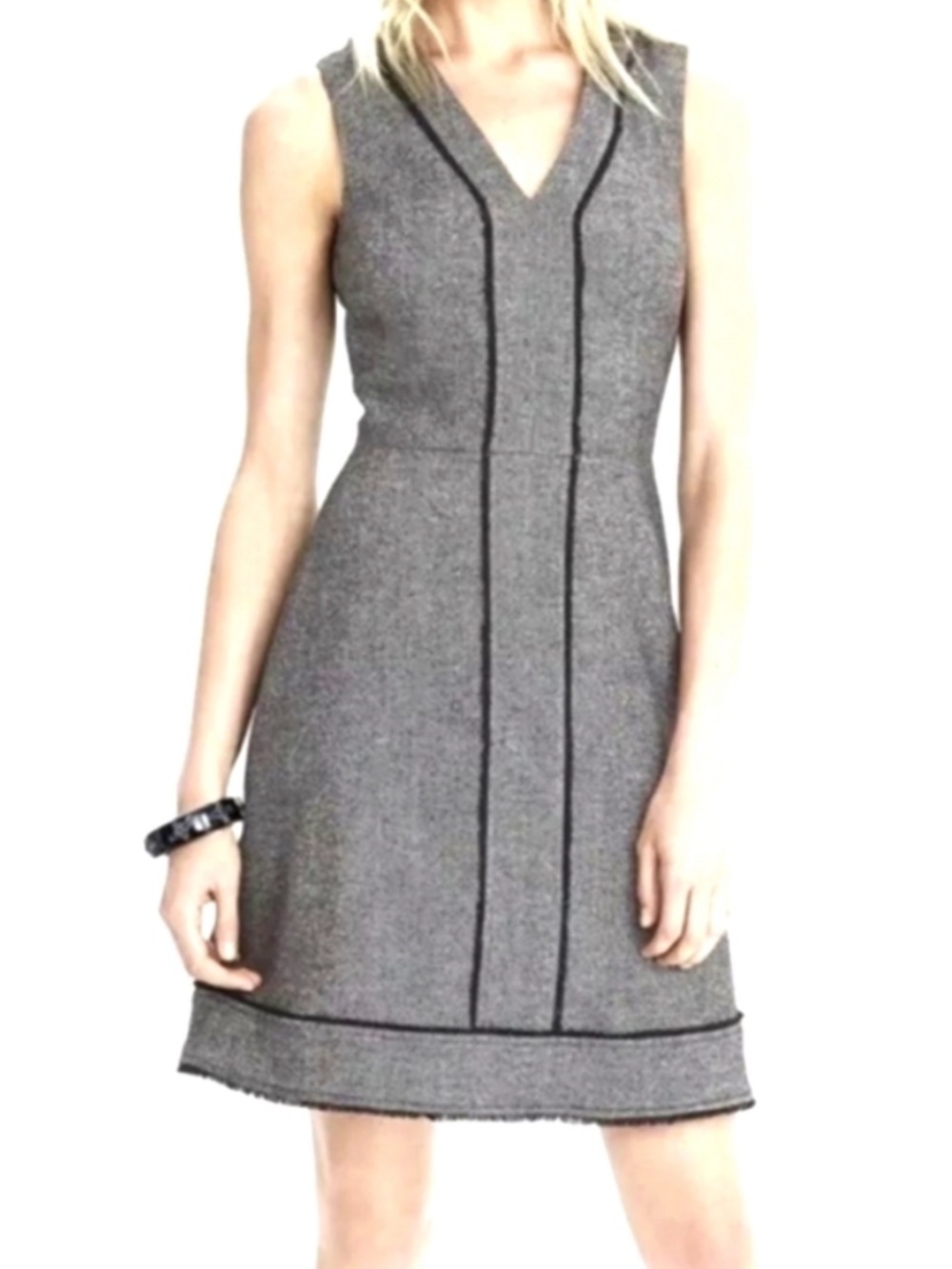 Banana Republic Wool Herringbone Dress